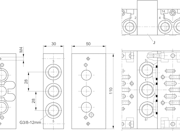 AVENTICS Supply plate - 1825503314