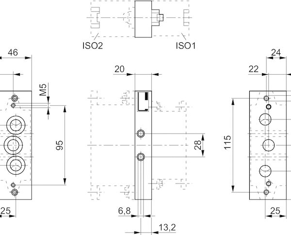 AVENTICS Transition plate - 1825503164