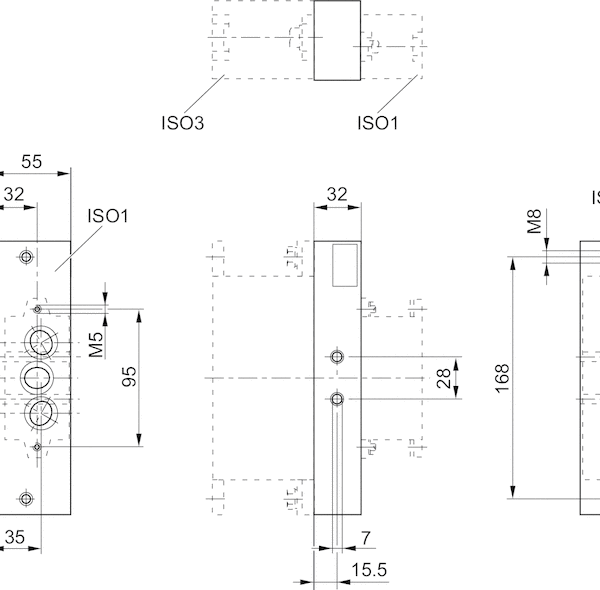 AVENTICS Transition plate - 1825503165