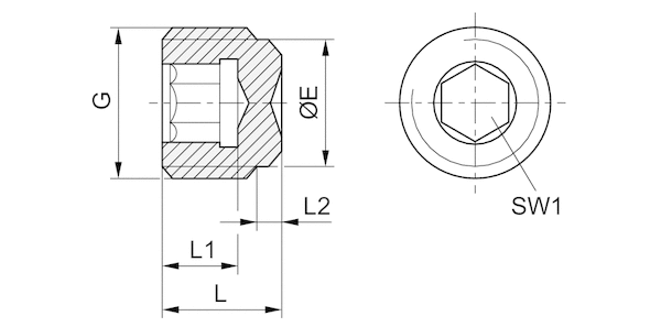 AVENTICS Blanking screw - 1823462003