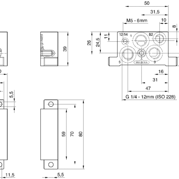 End plate right - 1825503892