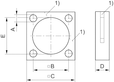 AVENTICS Flange mounting - R412010333