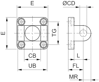 AVENTICS Clevis mounting MP2 - HD - 1827004863