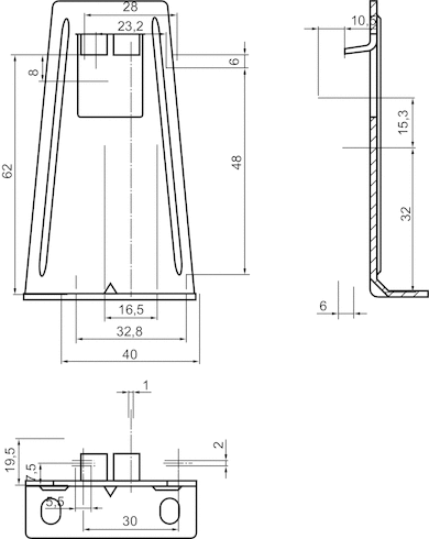 AVENTICS Mounting bracket - 1821332041