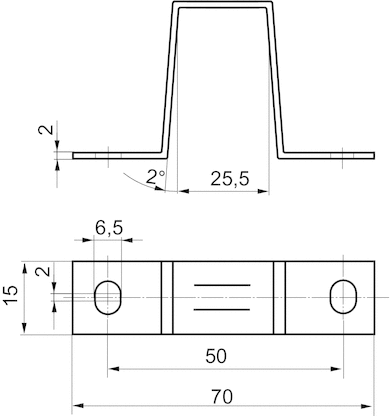 AVENTICS Mounting clip - 1821332051