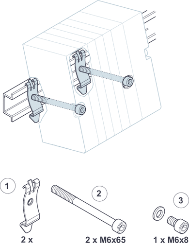 AVENTICS Mounting for DIN rail - 1827010709