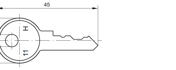 AVENTICS Key for E11 locking - R961403407