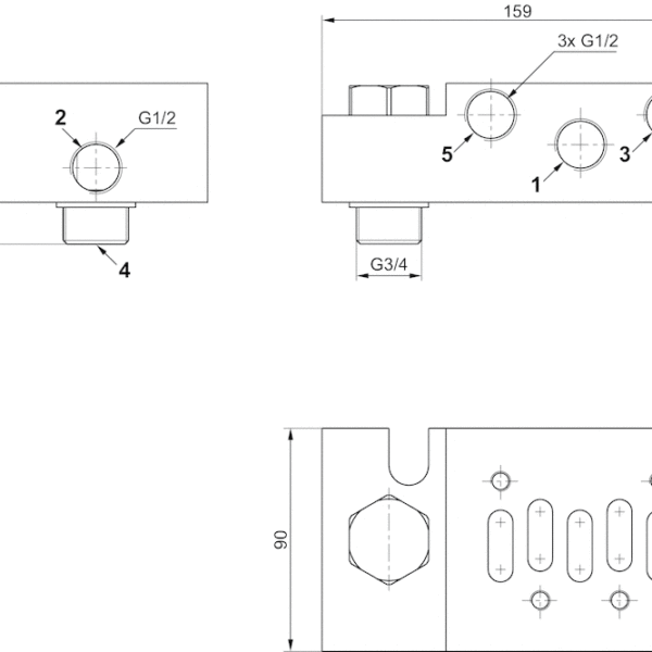 AVENTICS Base plate - R424B12368