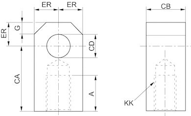 AVENTICS Piston rod end plate - 7472ZZ1449