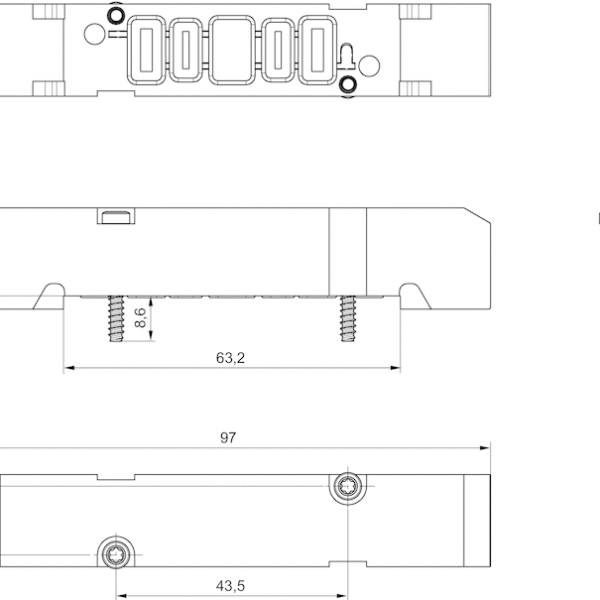 AVENTICS Blanking plate - R422P02718