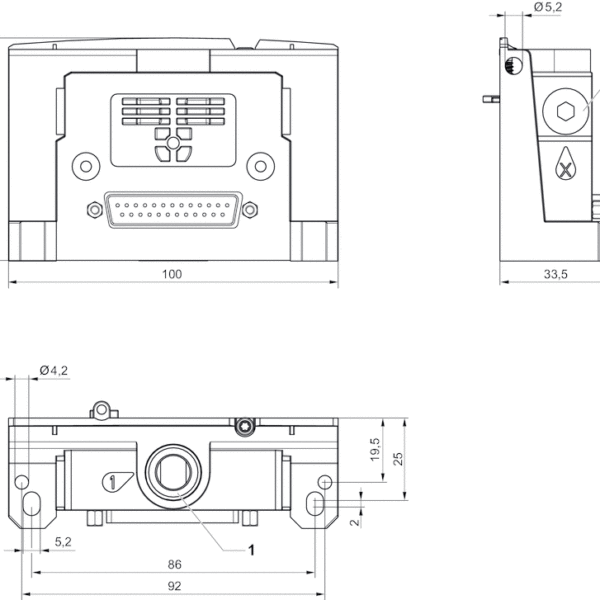 AVENTICS End plate kit for D - Sub - R422P03346