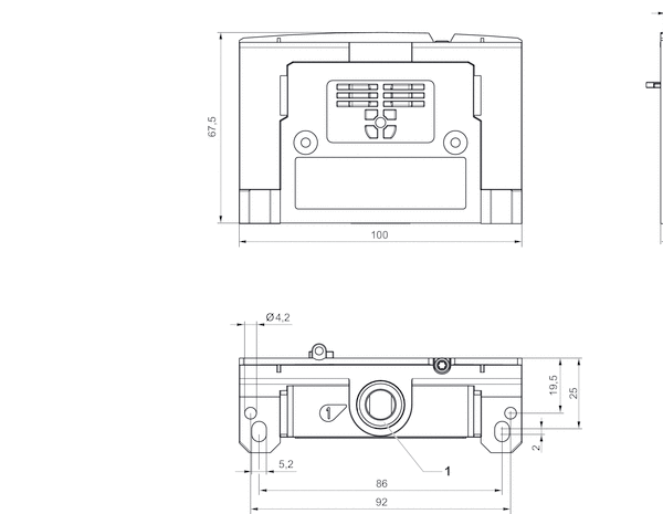 AVENTICS End plate kit for single wiring - R422P03340