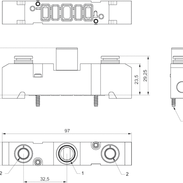 AVENTICS Supply plate - R422P02809