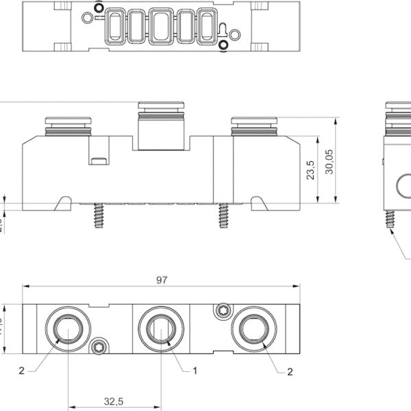 AVENTICS Supply plate - R422P02810