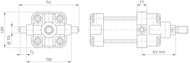 AVENTICS Trunnion mounting - 3672805000