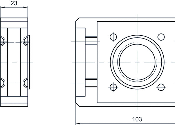 AVENTICS Stop plate with connection thread - 1827009590