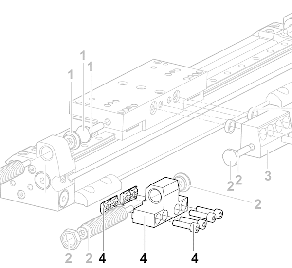 AVENTICS Holder for the shock absorber for stroke length adjustment - R402002702